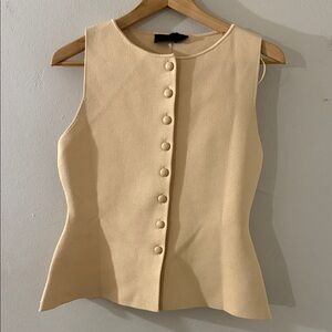 Zara Cream Button-Front Blouse
